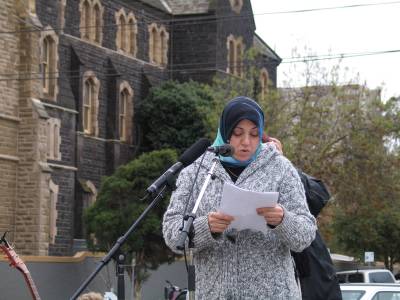 addressing WRD rally