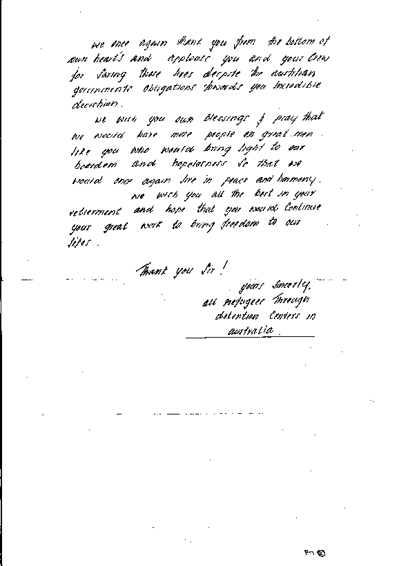 Letter to Arne Rinnan ctd