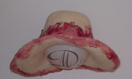 White Hat with Pink