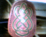 celtic knot retractable key case