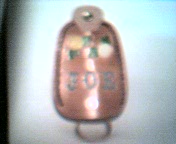 lettered retractable key case