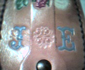 close up of name