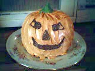 pumpkin cake, food art