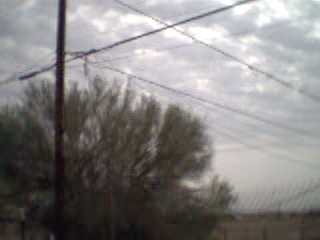 line down northeast corner of property