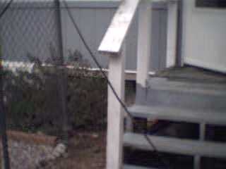 looking south heading to bedroom window