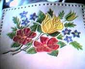 floral side of little clutch wallet