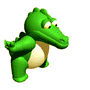 Alligator: a large reptile; similar to the crocodile but having a short, blunt snout