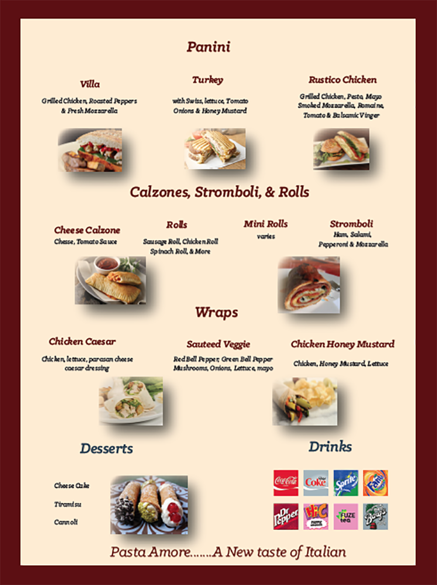 Menu Page 2