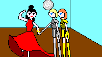 The Guardians helping a victim of energy-draining jewlry (at least that's their story)