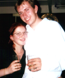Rebecca being congratulated by James on being a member of the SSS