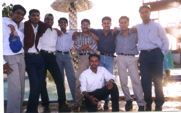 Abhishek, Manish, Himanshu, Vikas, Me, Pankaj, Shriram, Chittij, Rajesh(sitting)