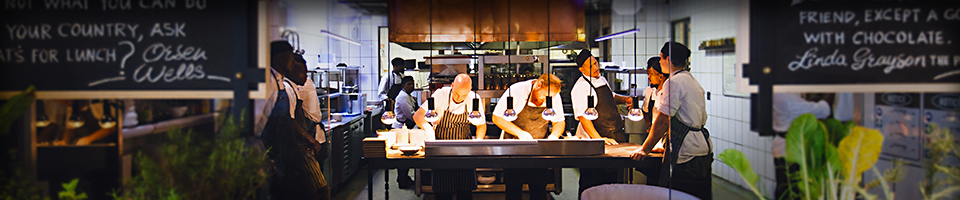 World Class Chefs Prepping Fresh Food