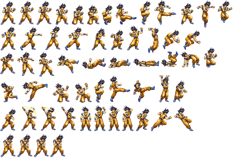 dragon ball z goku mugen sprite sheet