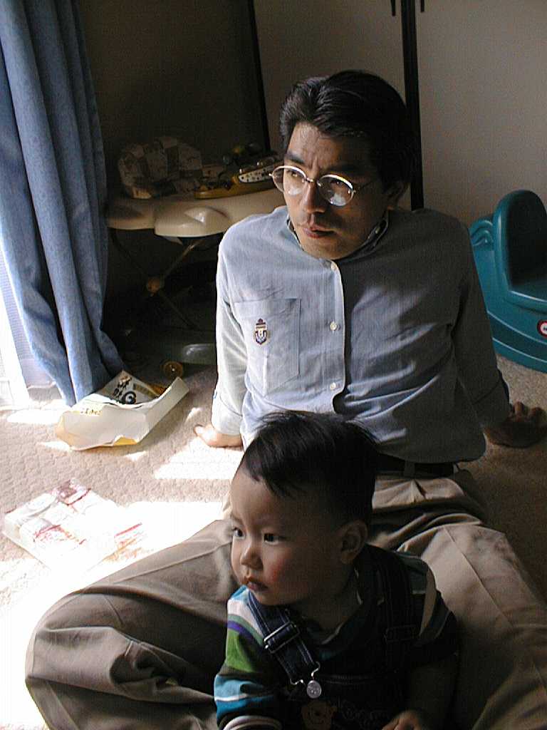 Papa & Shawne watching t.v