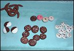donuts, cookies, pretzels 