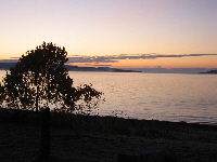 before sunrise, Lake Superior, west of Terrace Bay. Photo by Meghan Hansen
