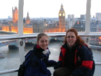 Me and Julia on the London Eye. Photo by Julia Mullins
