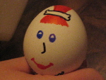 Wilma Egg-stone. Created by Meghan Hansen and Julie Gelmich. Photo by Tom Hansen