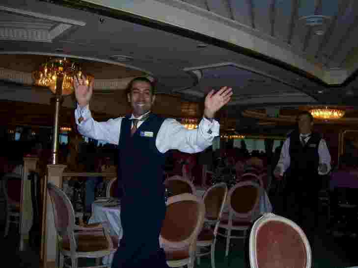 dancing waiter