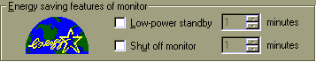 Energy Star Windows95 Dialog Box