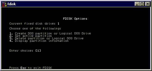 Fdisk program