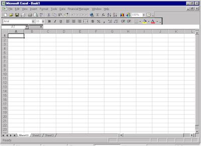Default Excel screen