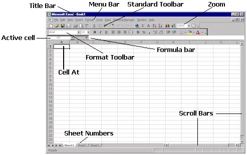 The excel worksheet