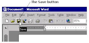 The save button