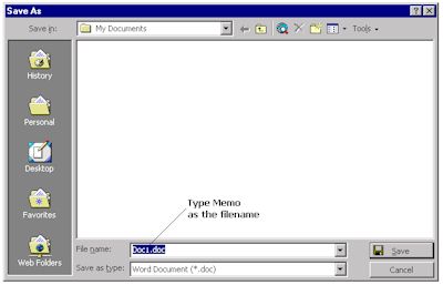 Specify the filename