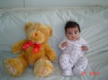 Meher with Teddy