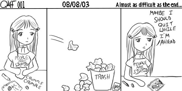 Almost as difficult as the end...