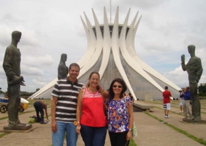 Kleberson, Ana e Marilac - Catedral de Bras&iacute;lia