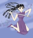 Meilin with a sword
