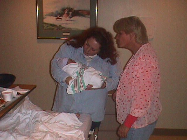 Makayla's Birthday.&nbsp; Grandma Melanie & Grandma Julie. 2-24-2001