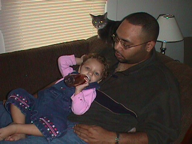 Makayla, Daddy & Sasha, 10-6-2002