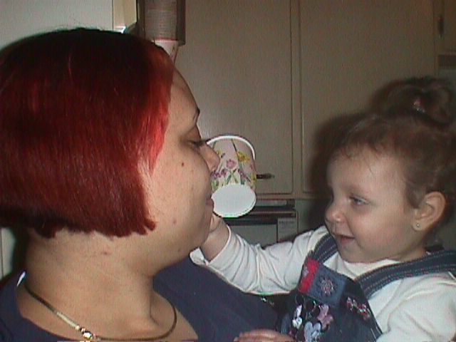 Makayla & Aunt Barbara, 2-9-2002
