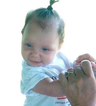 Makayla's 1st picnic, July 4th, 2001