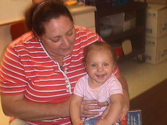Makayla & Grandma Melanie, August 30, 2001.