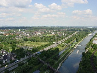 view of Ruhr region from the gasometre