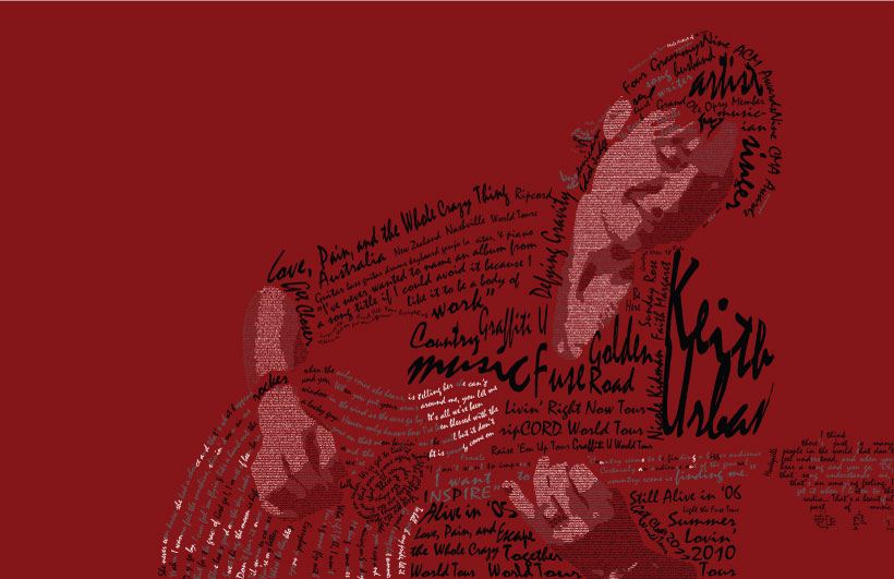 Keith Urban Typography