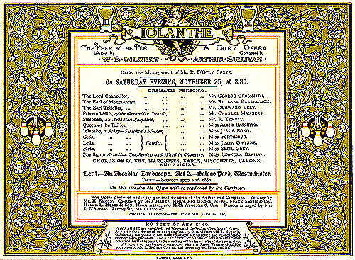 Picture of first night programme