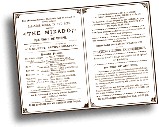 Picture of first night programme