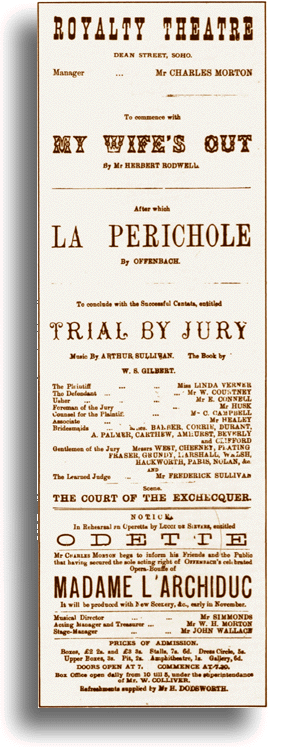 Picture of first night programme