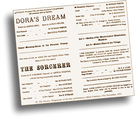 Picture of first night programme