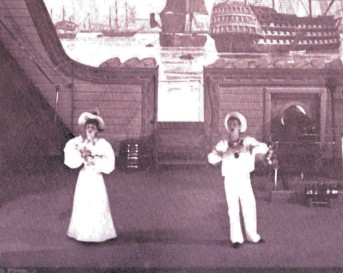 Juliet Wray as the Act One Josephine with Joseph Tapley