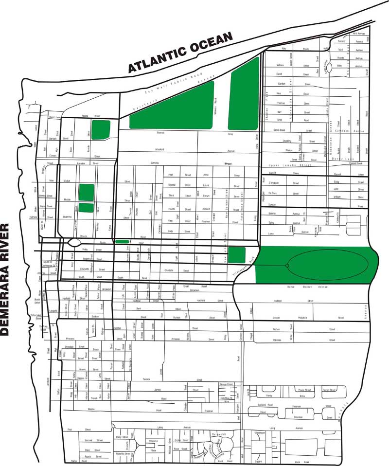 Map of the area