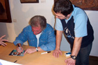 PETE SIGNING