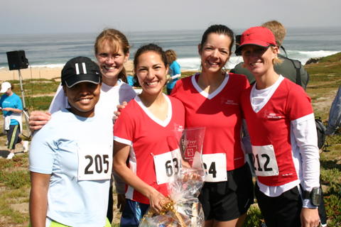 Melissa, Shannon, Vanessa, Pam, and Tiffany after Vanessa's ceremony
