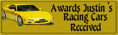 Justin's Awards Received Banner