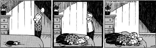 From "Mutts" by Patrick McDonnell